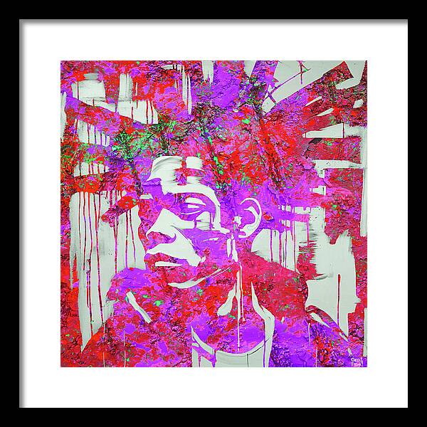 Basquiat Groove - Framed Print