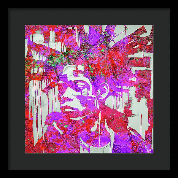 Basquiat Groove - Framed Print