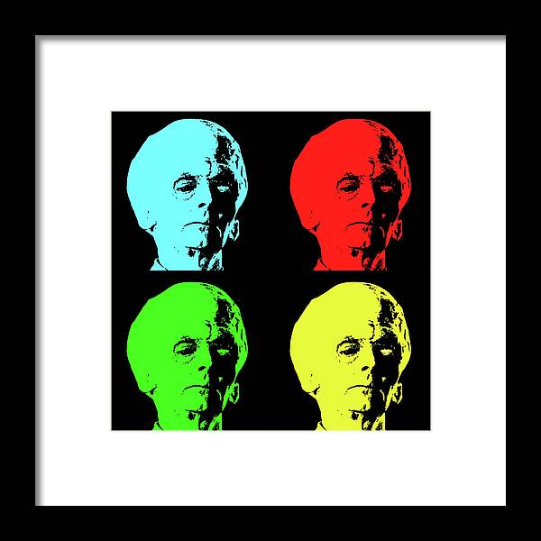 Big Brain Alien - Framed Print