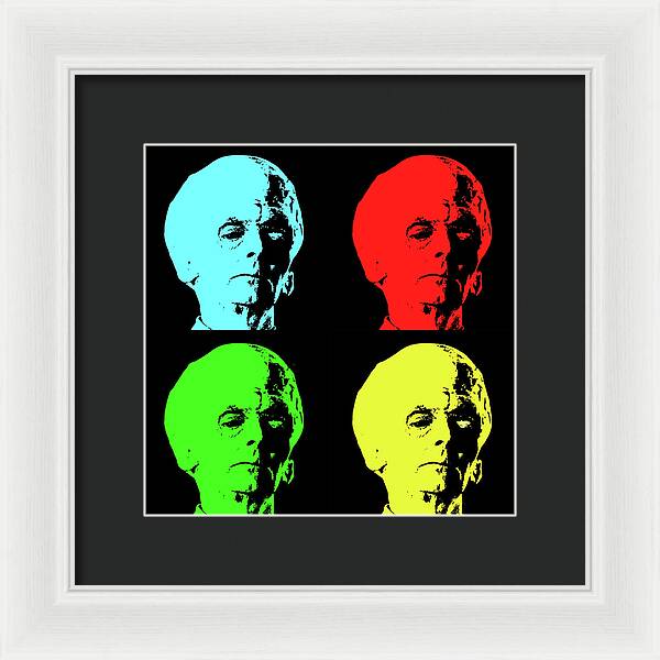 Big Brain Alien - Framed Print