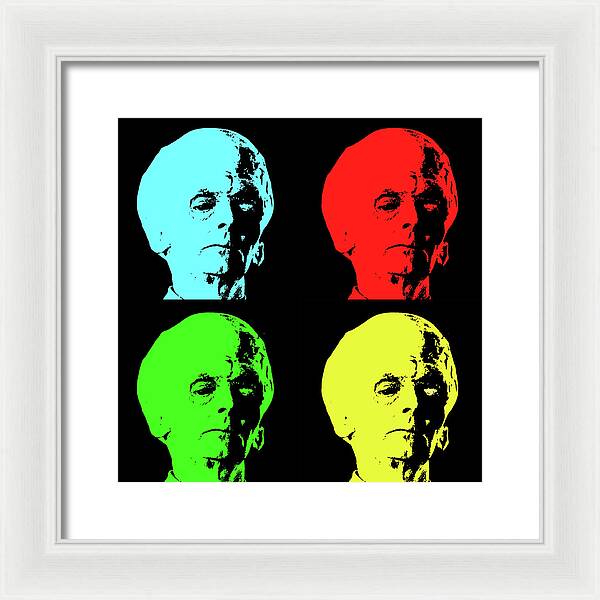 Big Brain Alien - Framed Print