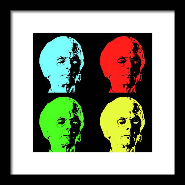 Big Brain Alien - Framed Print