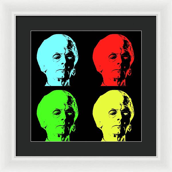 Big Brain Alien - Framed Print