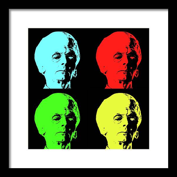 Big Brain Alien - Framed Print