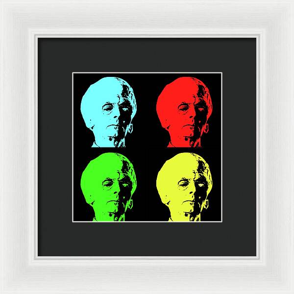 Big Brain Alien - Framed Print