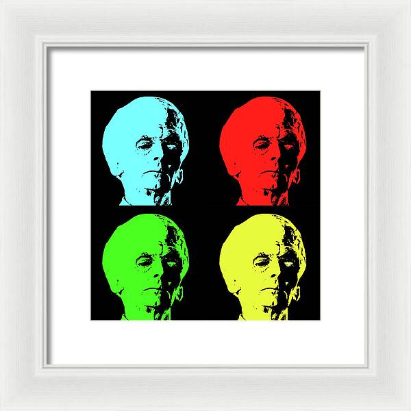 Big Brain Alien - Framed Print