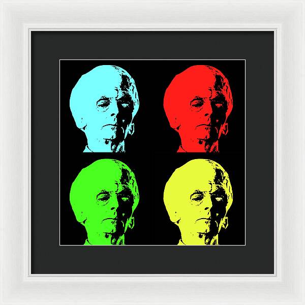 Big Brain Alien - Framed Print