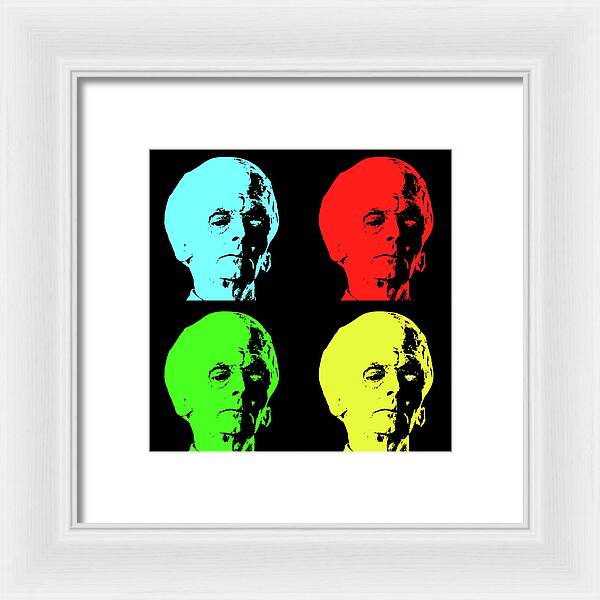 Big Brain Alien - Framed Print