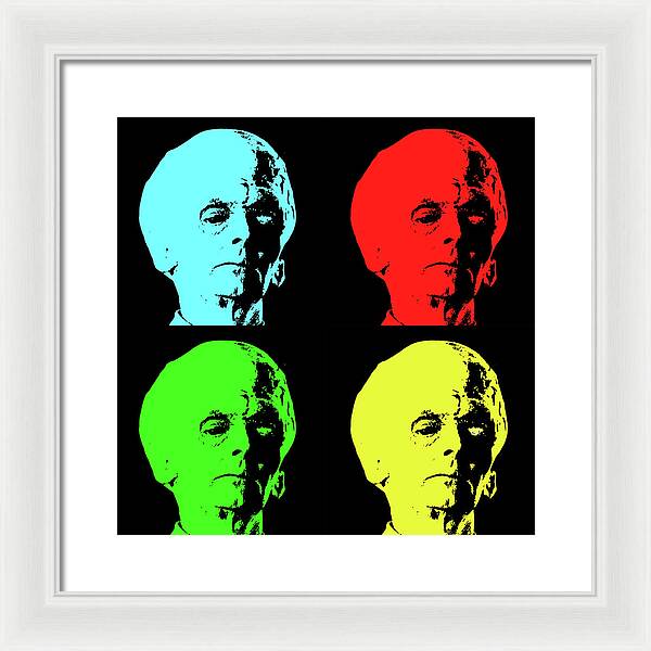 Big Brain Alien - Framed Print