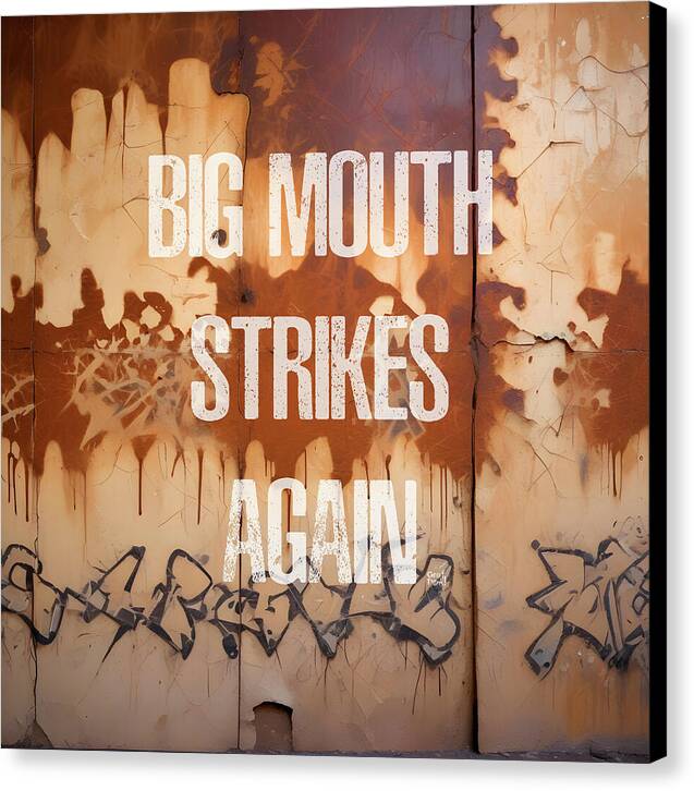 Big Mouth Strikes Again - Canvas Print