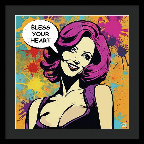 Bless Your Heart - Framed Print