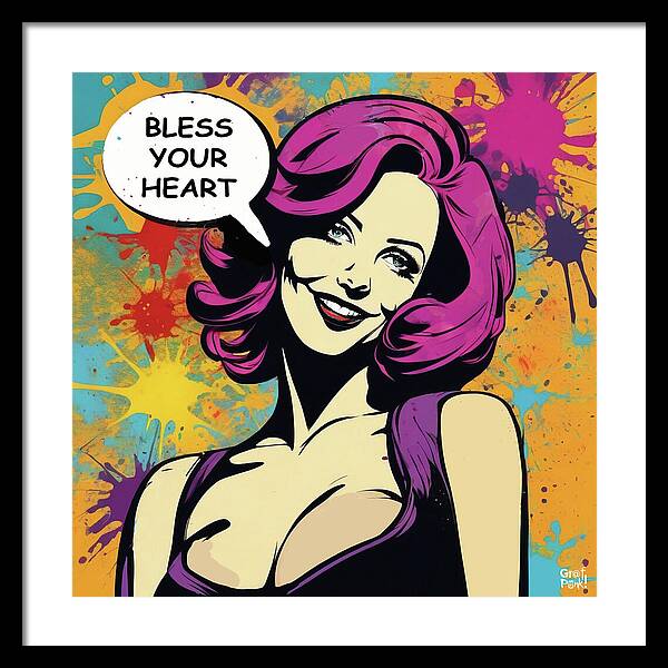 Bless Your Heart - Framed Print