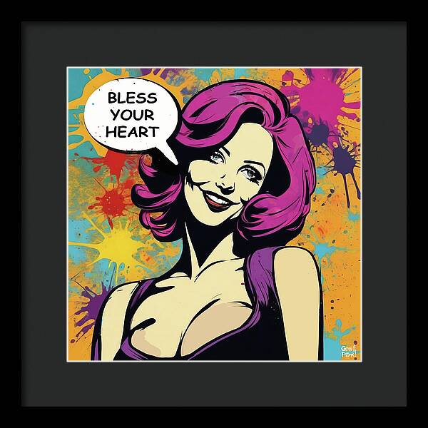 Bless Your Heart - Framed Print