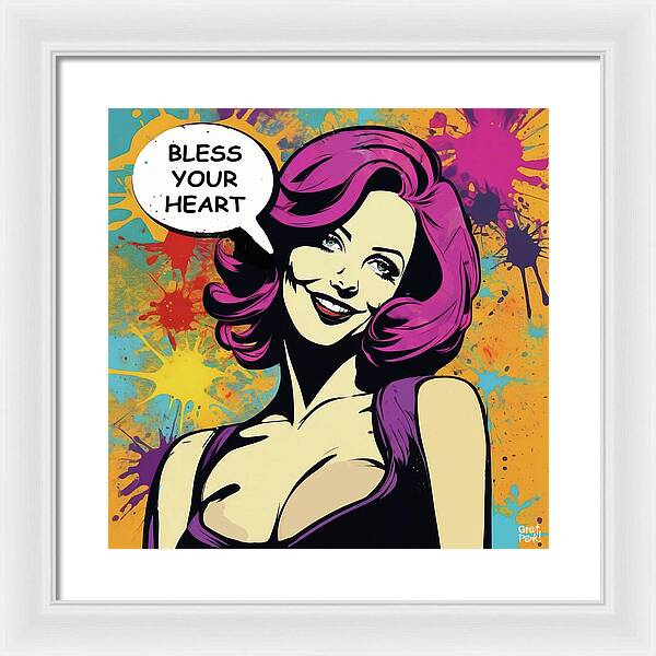 Bless Your Heart - Framed Print