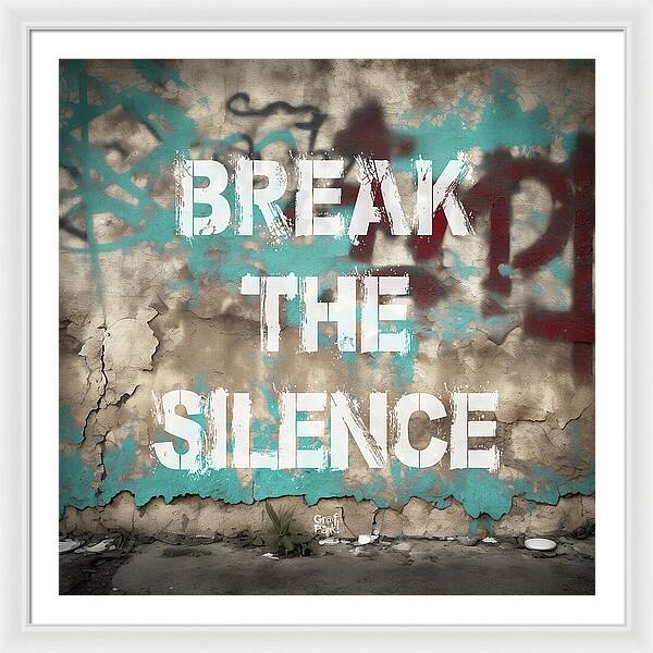 Break The Silence - Framed Print