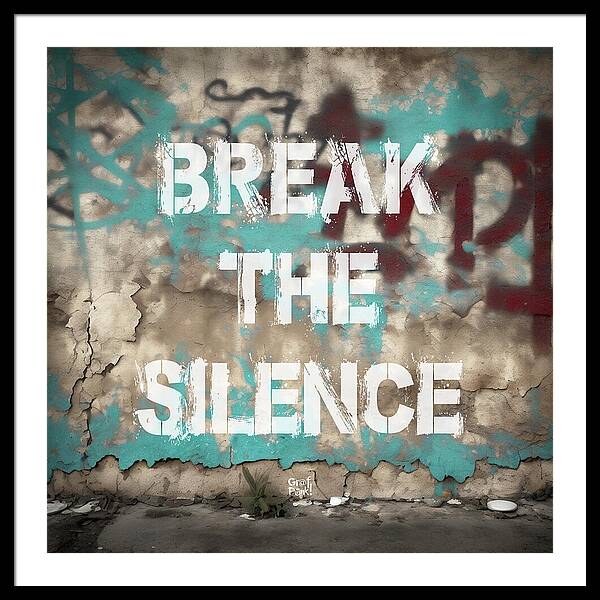 Break The Silence - Framed Print