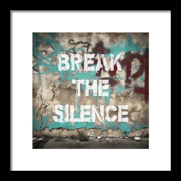 Break The Silence - Framed Print