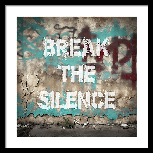 Break The Silence - Framed Print