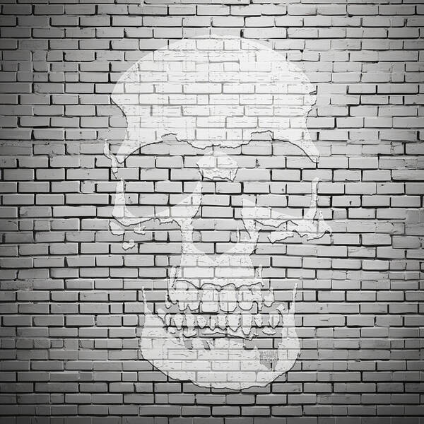 Brick Skull - Art Print