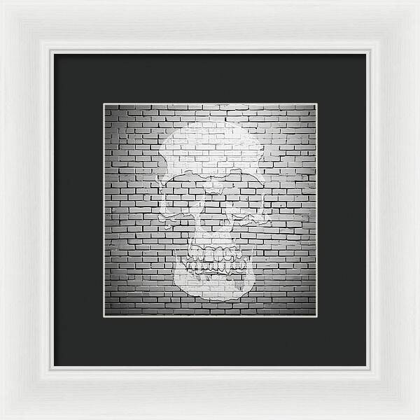 Brick Skull - Framed Print