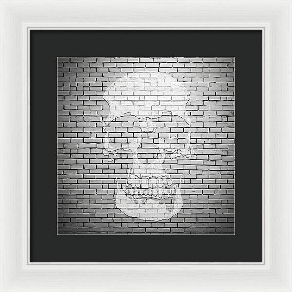 Brick Skull - Framed Print