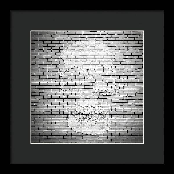 Brick Skull - Framed Print