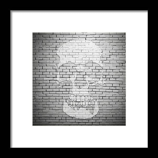 Brick Skull - Framed Print