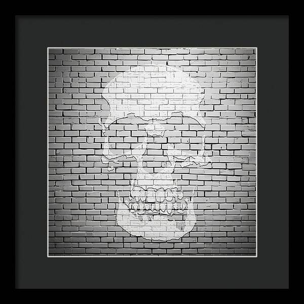 Brick Skull - Framed Print