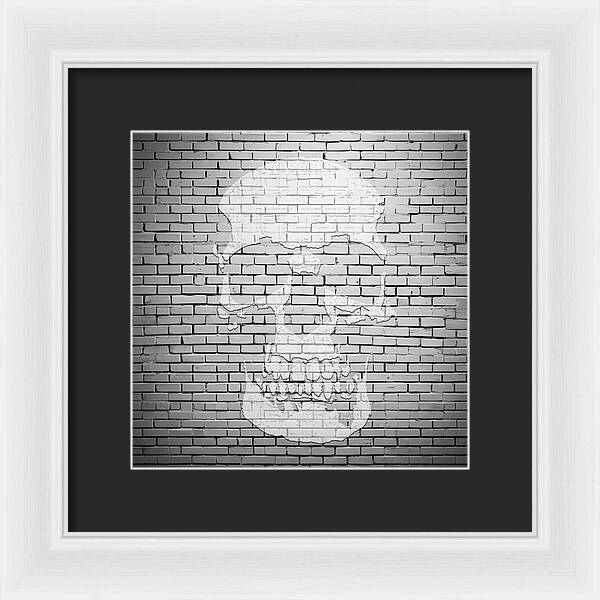 Brick Skull - Framed Print