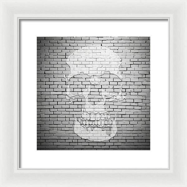 Brick Skull - Framed Print