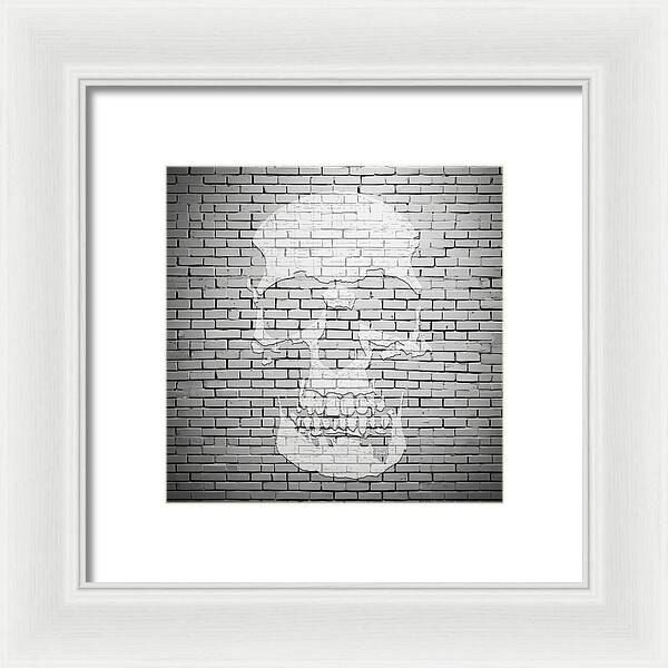 Brick Skull - Framed Print