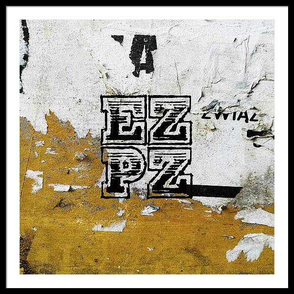 E Z P Z - Framed Print