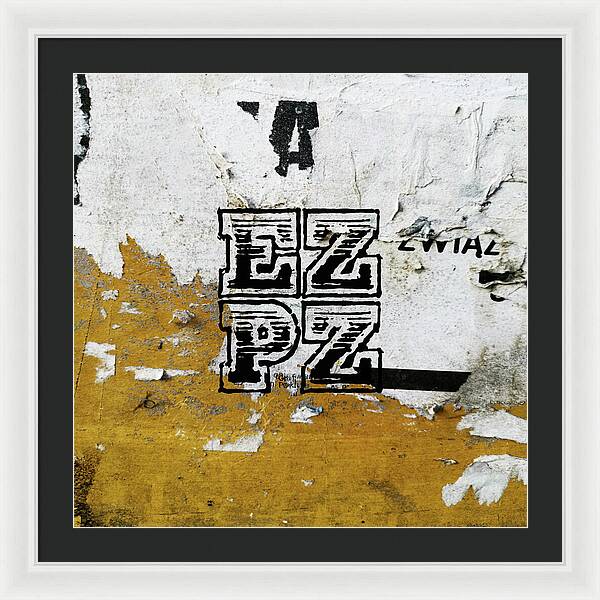 E Z P Z - Framed Print