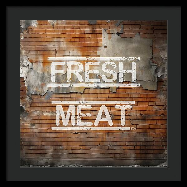 Fresh Meat - Framed Print