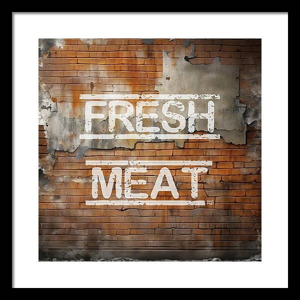 Fresh Meat - Framed Print