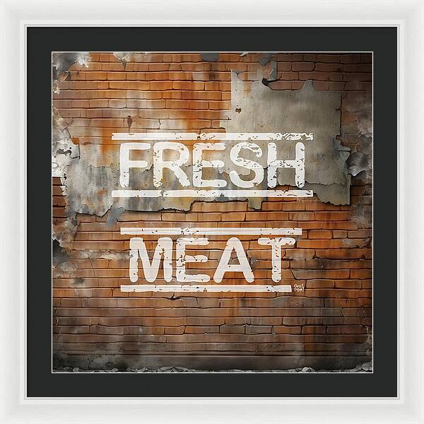 Fresh Meat - Framed Print