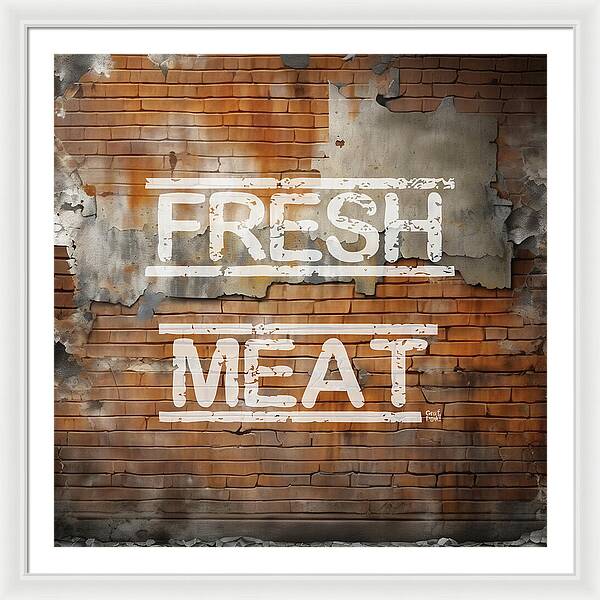 Fresh Meat - Framed Print