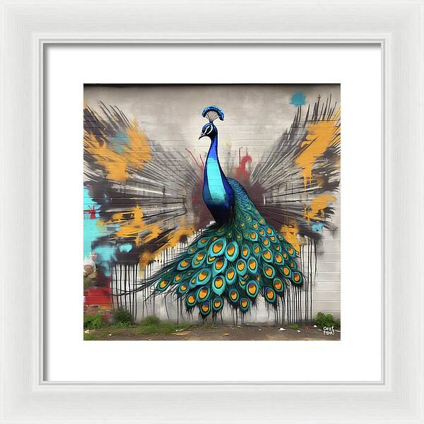 I'm a Peacock -  You Gotta Let Me Flaunt It - Framed Print