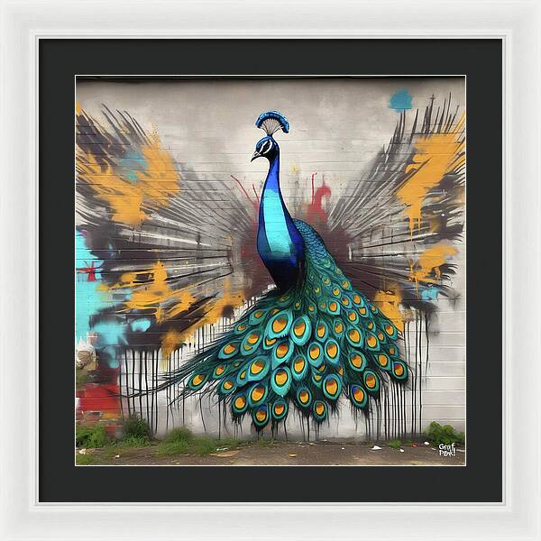 I'm a Peacock -  You Gotta Let Me Flaunt It - Framed Print