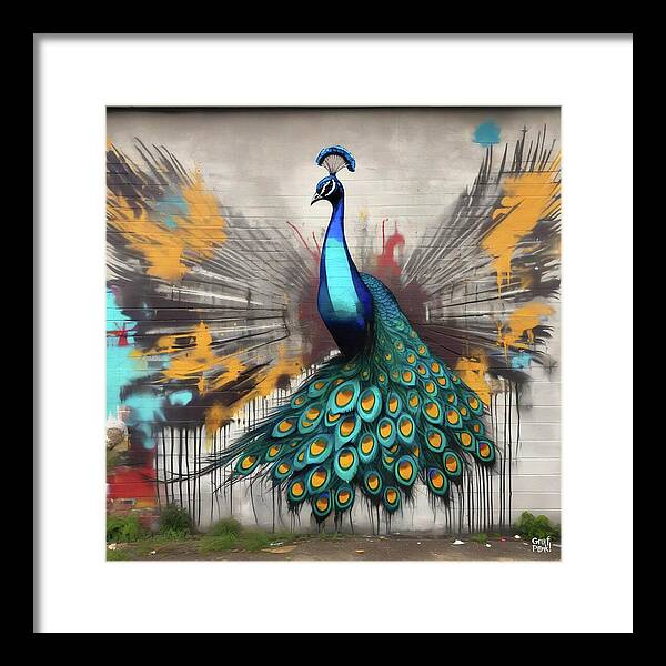 I'm a Peacock -  You Gotta Let Me Flaunt It - Framed Print