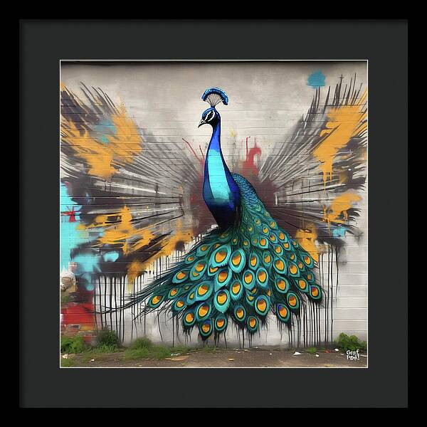 I'm a Peacock -  You Gotta Let Me Flaunt It - Framed Print