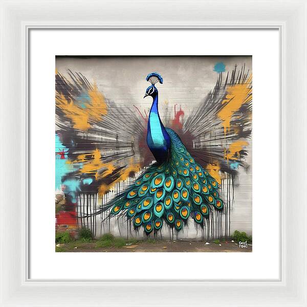 I'm a Peacock -  You Gotta Let Me Flaunt It - Framed Print