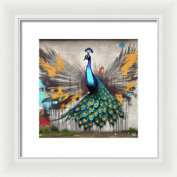 I'm a Peacock -  You Gotta Let Me Flaunt It - Framed Print