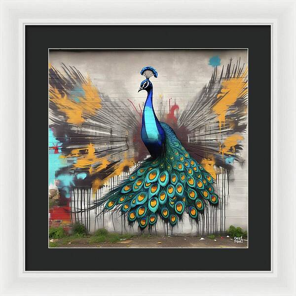 I'm a Peacock -  You Gotta Let Me Flaunt It - Framed Print