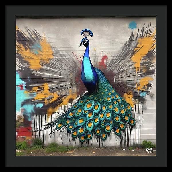 I'm a Peacock -  You Gotta Let Me Flaunt It - Framed Print