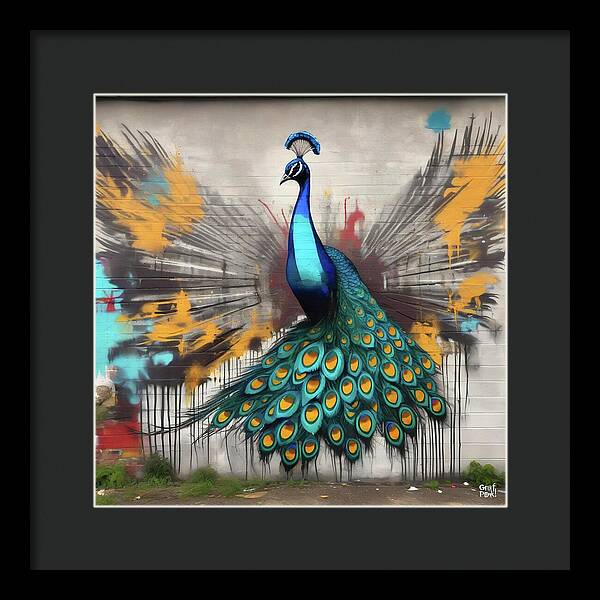 I'm a Peacock -  You Gotta Let Me Flaunt It - Framed Print