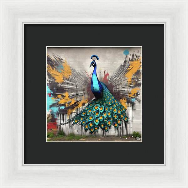 I'm a Peacock -  You Gotta Let Me Flaunt It - Framed Print