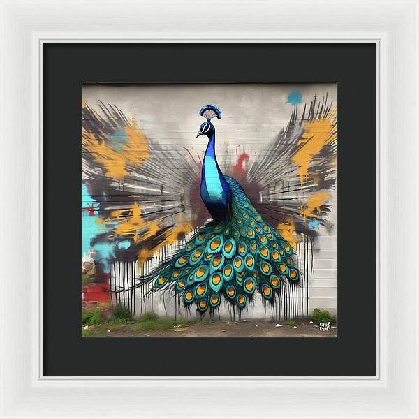 I'm a Peacock -  You Gotta Let Me Flaunt It - Framed Print