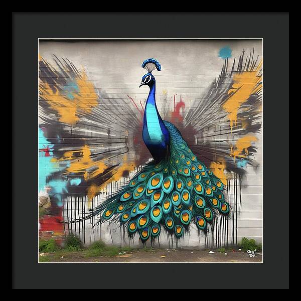 I'm a Peacock -  You Gotta Let Me Flaunt It - Framed Print