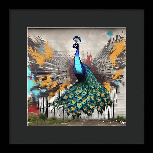 I'm a Peacock -  You Gotta Let Me Flaunt It - Framed Print